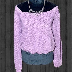 Free People Lavender Off the shoulder Top